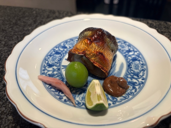 秋刀魚　わた味噌